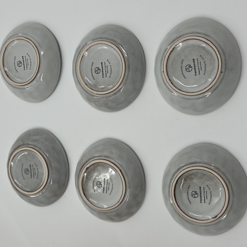 Set of Gray Ceramic Dipping Bowls New - Picture 13 of 16